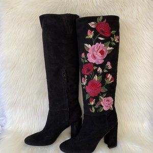 Kate Spade "Greenfield" Embroidered Tall Boot 7.5